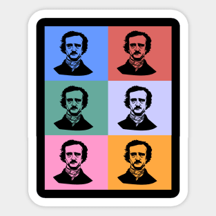 Edgar Allan Poe Vintage Sticker